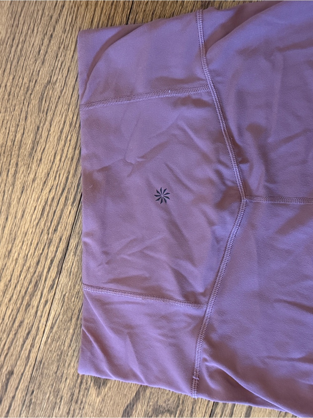 Athleta Pink High-Rise Leggings with Subtle Logo